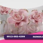 پخش روبالشتی مخمل طرح دار با دوخت صادراتی
