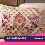 قیمت روبالشتی مخمل گلدار