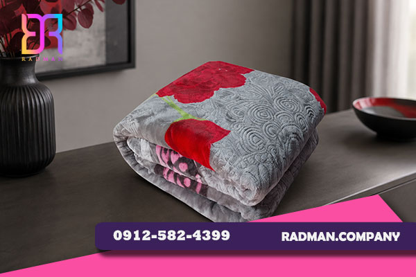 پتو نرمینه بافت مدل نسیم کد 001 سایز 210×230 سانتی