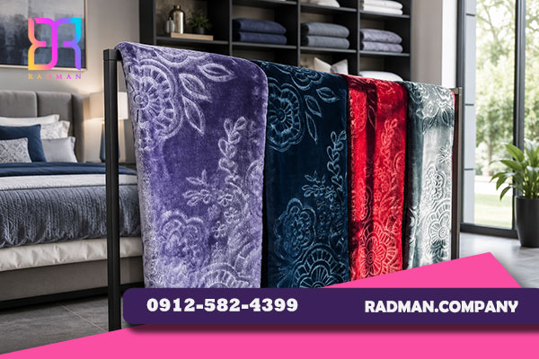 پتو یکنفره نیکو باف مدل زمرد سایز 155×215 سانتی متر